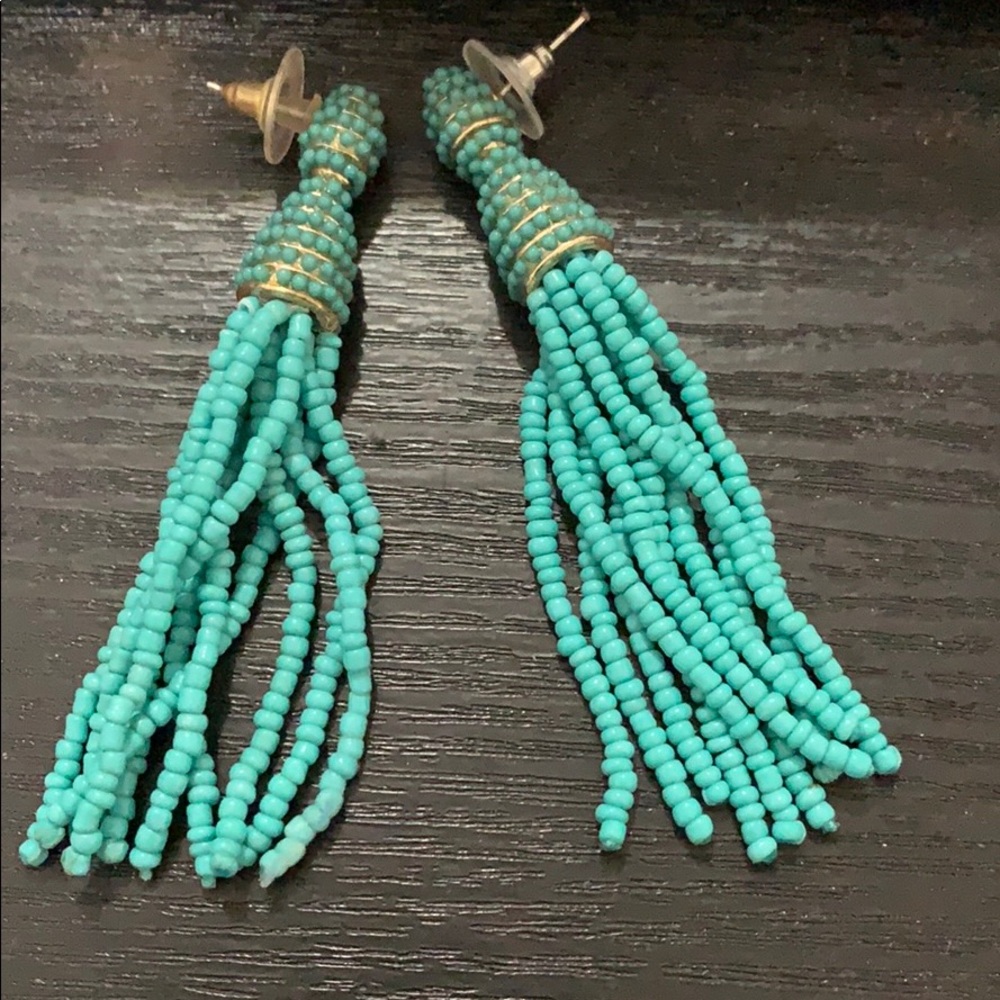 Turquoise beaded earrings